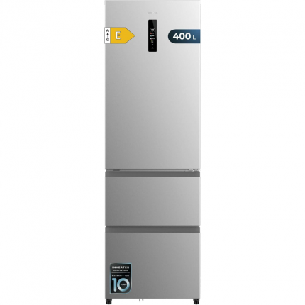 CoolMarket Combi FD 400 Inox E 400L Frigorífico Combi Cecotec Bolero